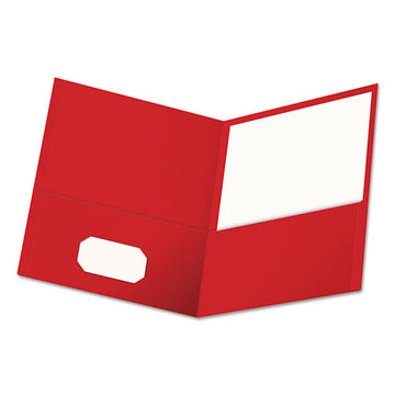 Universal® Two-pocket Portfolio, Embossed Leather Grain Paper, 11 X 8.5, Red, 25-box freeshipping - TVN Wholesale